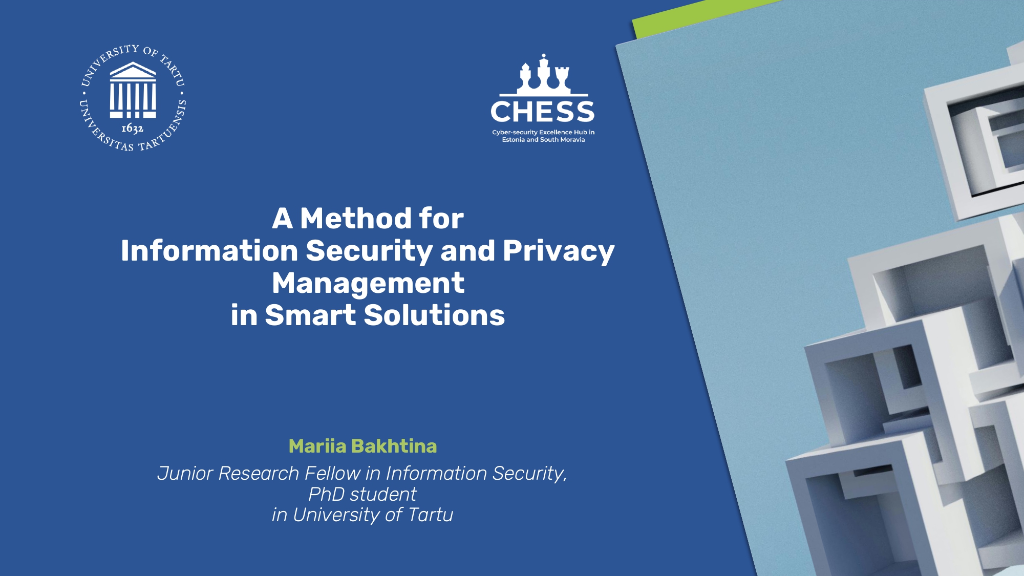 A Method for Information Security and Privacy Management in Smart Solutions