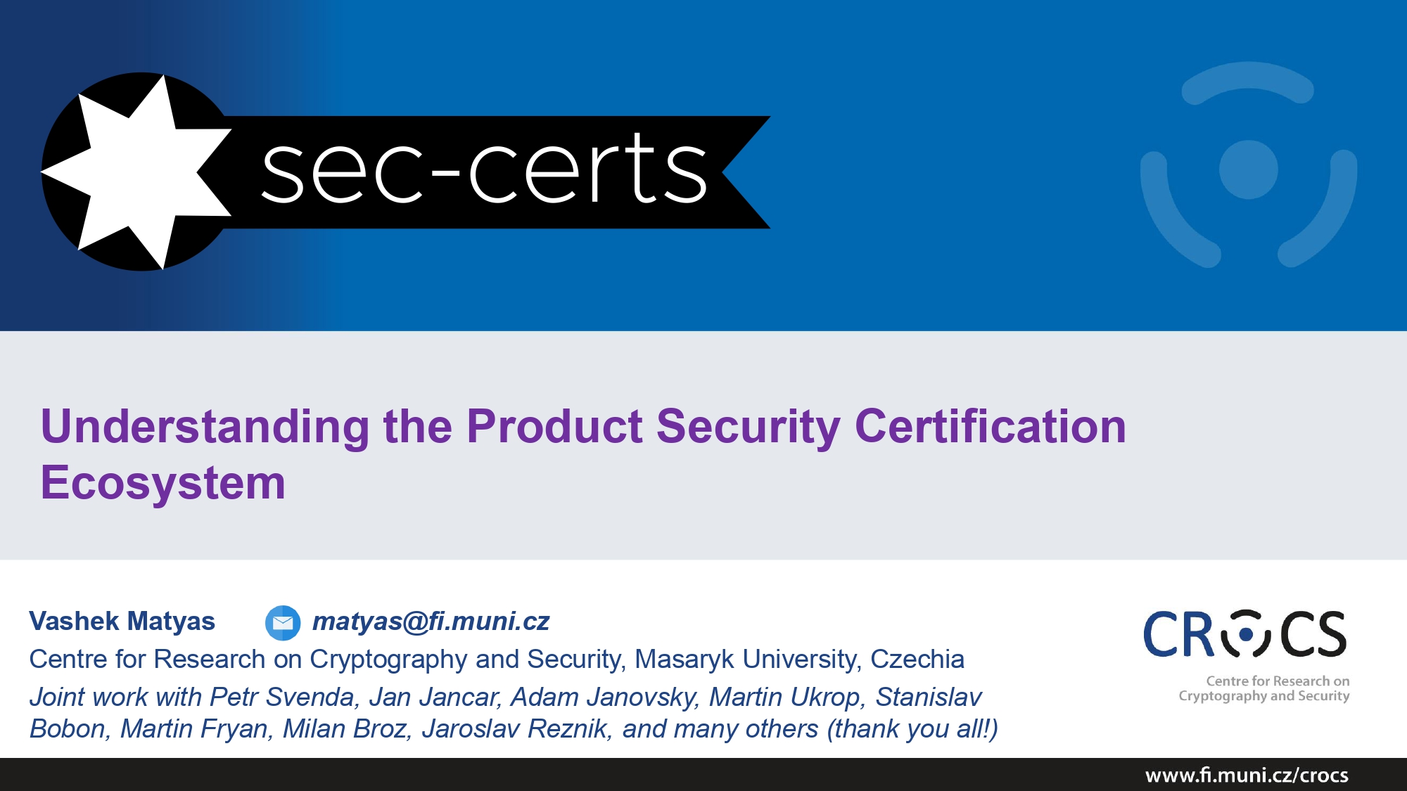 Understanding the Product Security Certification Ecosystem