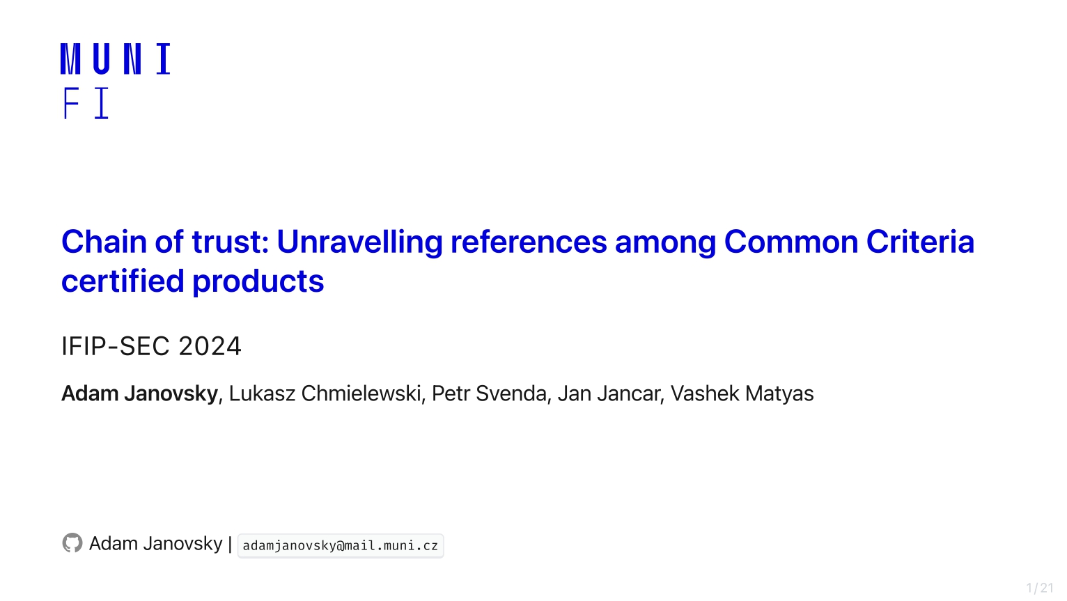 Chain of trust: Unravelling references among Common Criteria certified products