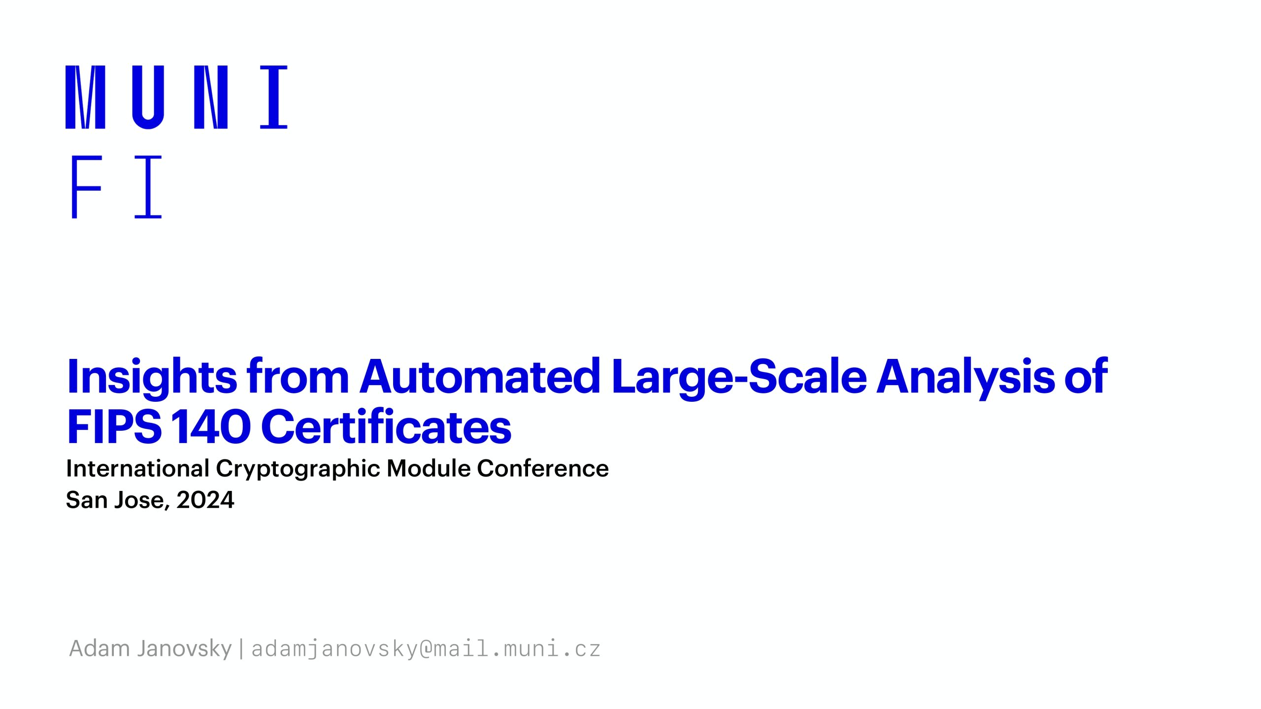 Insights from Automated Large-Scale Analysis of FIPS 140 Certificates