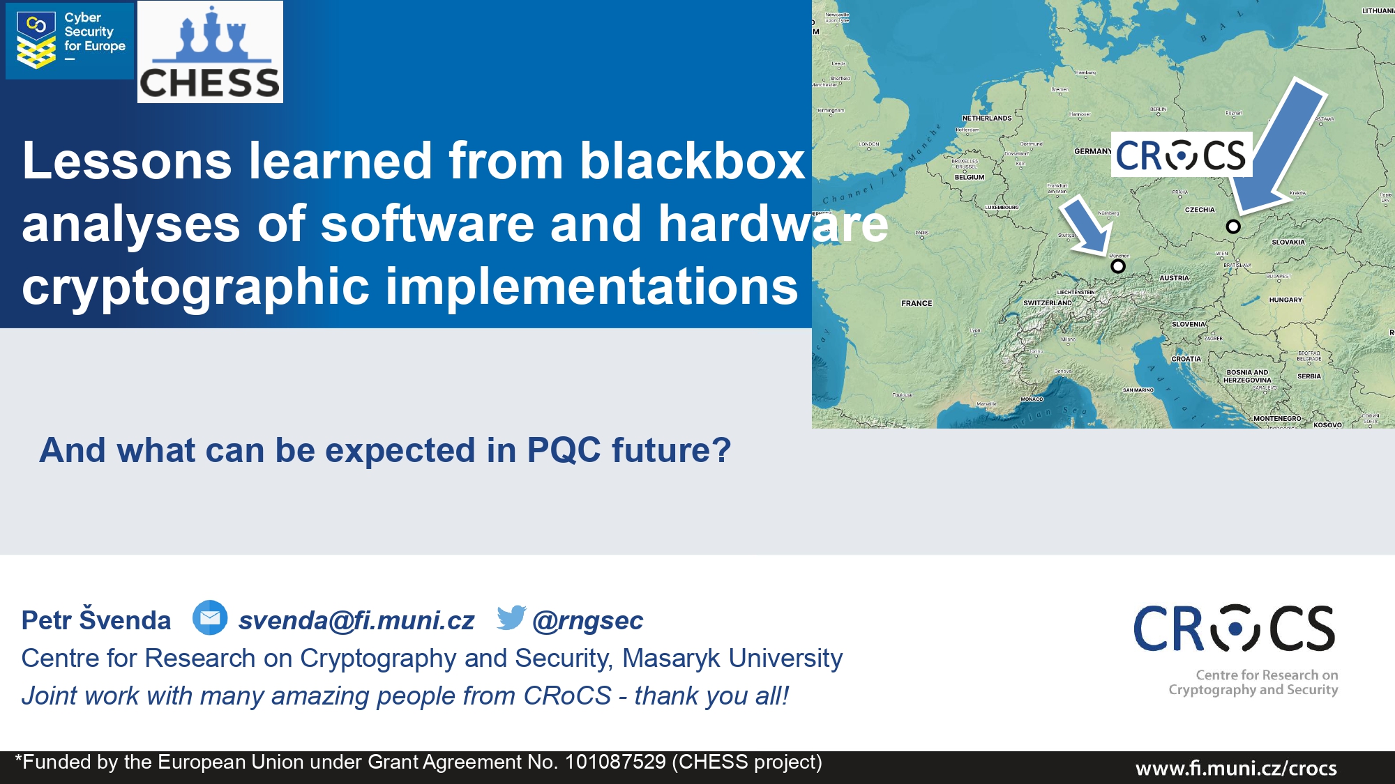 Lessons learned from blackbox analyses of software and hardware cryptographic implementations
